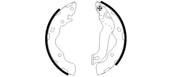 Brake Shoe Set (MFR551)