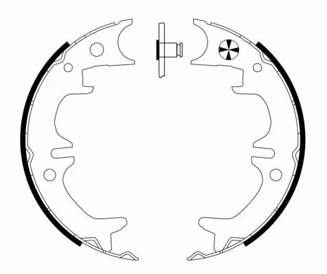 Brake Shoe Set, parking brake (MFR637)