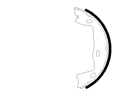 Brake Shoe Set, parking brake (MFR147)