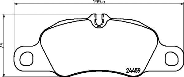 Brake Pad Set, disc brake (MDB2941)