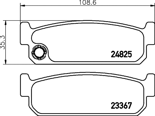 Brake Pad Set, disc brake (MDB2175)