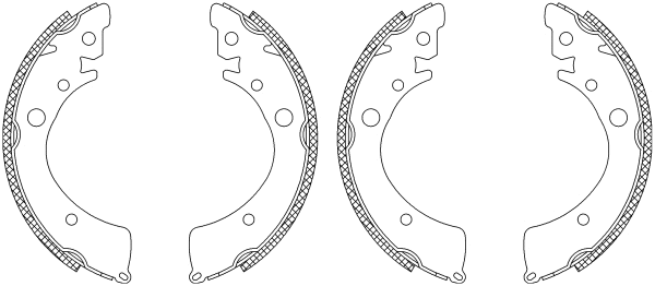 Brake Shoe Set (MSK188)