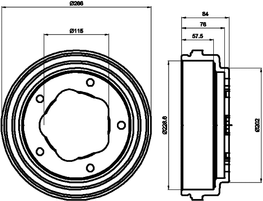 Brake Drum (MBD015)
