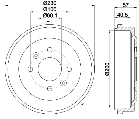 Brake Drum (MBD422)
