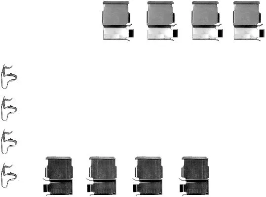 Accessory Kit, disc brake pad (MBA1133)
