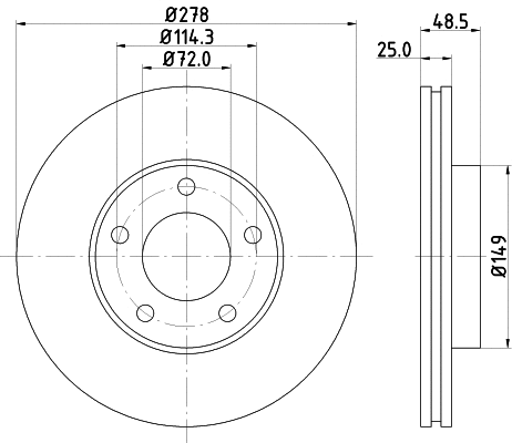 Brake Disc (MDC1691)