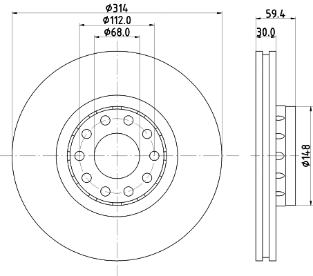 Brake Disc (MDC1242)