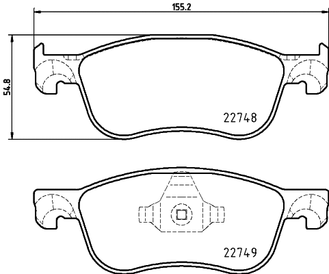 Brake Pad Set, disc brake (MDB4104)