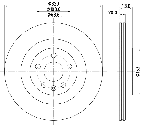 Brake Disc (MDC2915C)