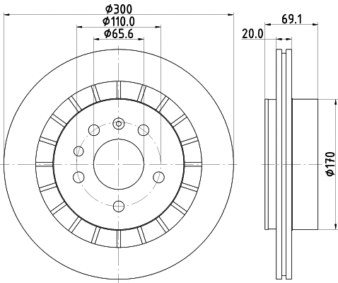 Brake Disc (MDC1841)