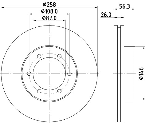 Brake Disc (MDC2275)