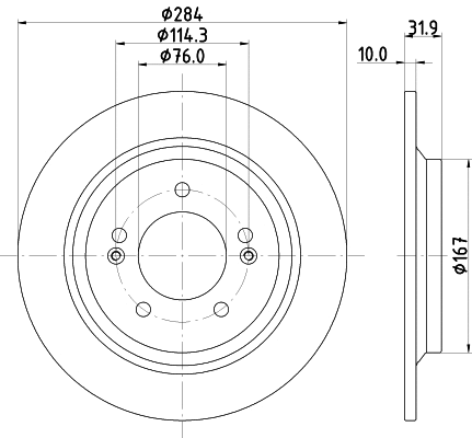 Brake Disc (MDC2815C)