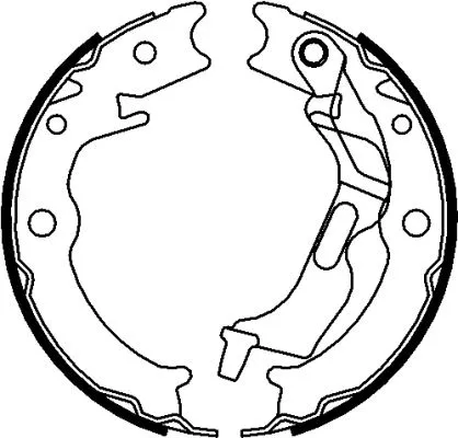 Brake Shoe Set, parking brake (MFR661)