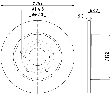 Brake Disc (MDC2908C)