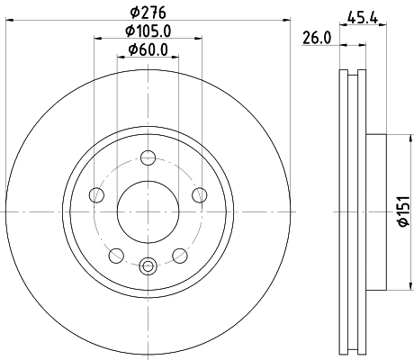 Brake Disc (MDC2700C)