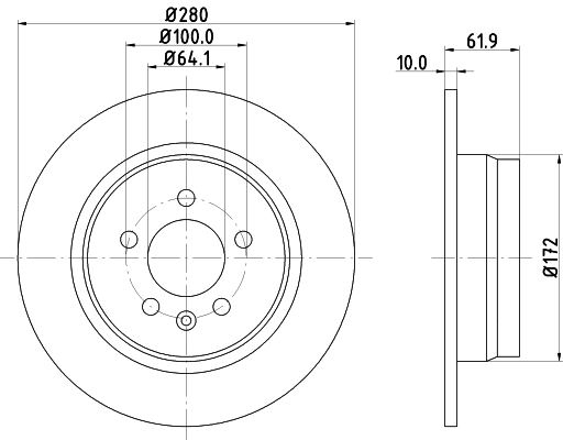 Brake Kit, disc brake (MDK0186)