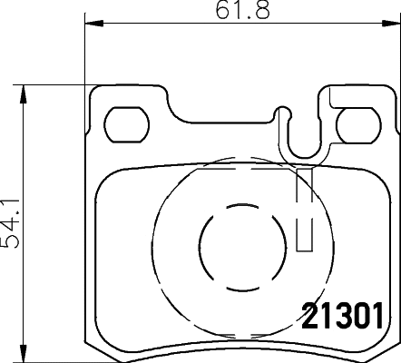 Brake Pad Set, disc brake (MDB1643)