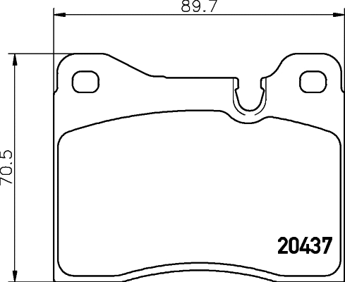 Brake Pad Set, disc brake (MDB1115)