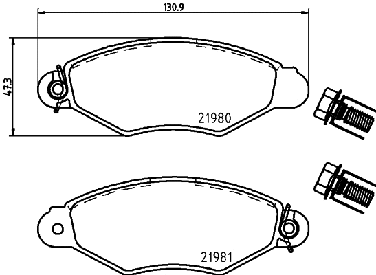 Brake Kit, disc brake (MDK0092)