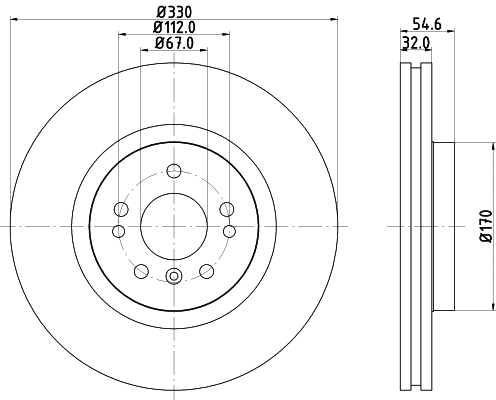 Brake Disc (MDC2068)