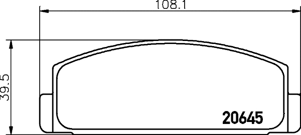 Brake Pad Set, disc brake (MDB1148)