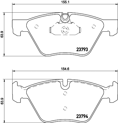 Brake Pad Set, disc brake (MDB3067)