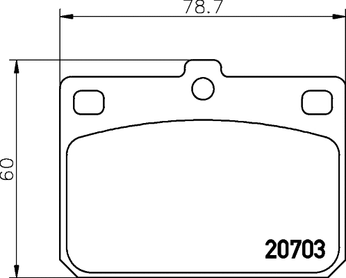Brake Pad Set, disc brake (MDB1069)