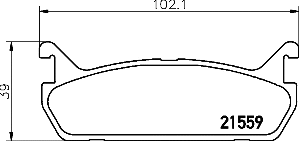 Brake Pad Set, disc brake (MDB1414)