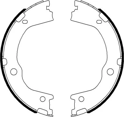 Brake Shoe Set, parking brake (MFR669)