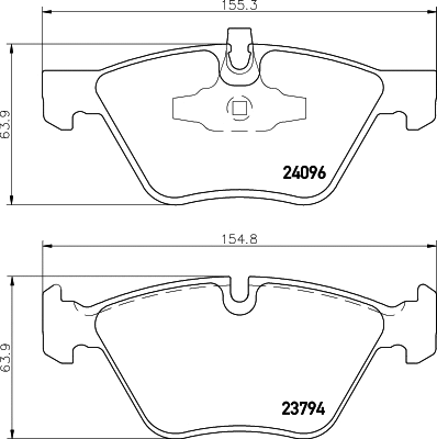 Brake Pad Set, disc brake (MDB2699)