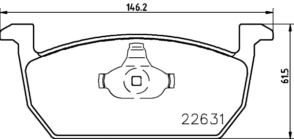 Brake Pad Set, disc brake (MDB3982)
