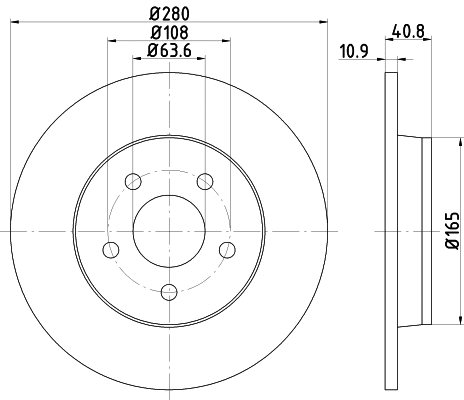 Brake Disc (MDC1643)