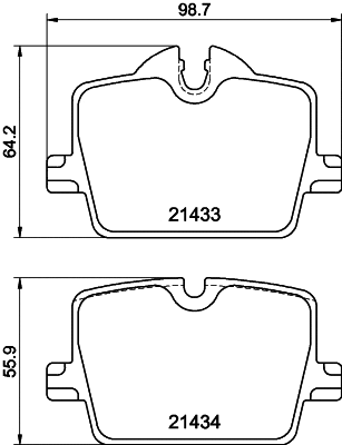 Brake Pad Set, disc brake (MDB4277)
