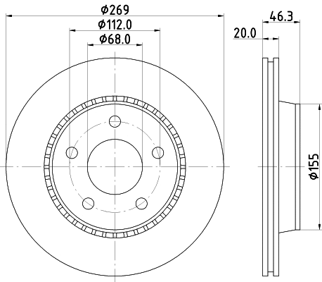 Brake Disc (MDC570)
