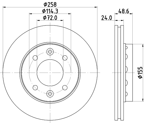 Brake Disc (MDC1468)