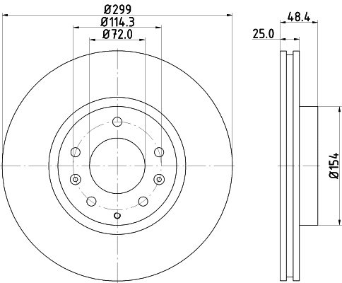 Brake Disc (MDC2091)