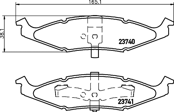 Brake Pad Set, disc brake (MDB1788)