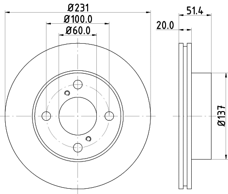 Brake Disc (MDC2167)