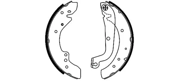 Brake Shoe Set (MFR642)
