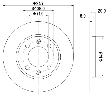 Brake Disc (MDC698)