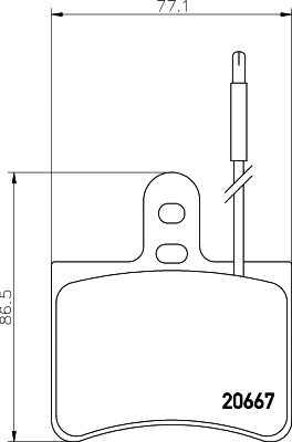 Brake Pad Set, disc brake (MDB1177)