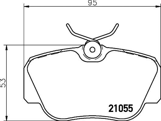 Brake Pad Set, disc brake (MDB1402)