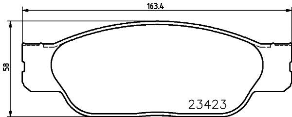 Brake Pad Set, disc brake (MDB1982)