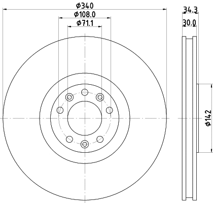 Brake Disc (MDC2610)