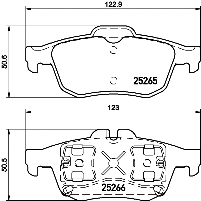 Brake Pad Set, disc brake (MDB3210)