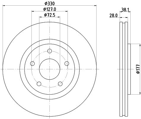 Brake Disc (MDC2721)