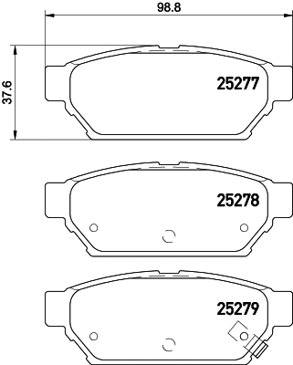 Brake Pad Set, disc brake (MDB3229)