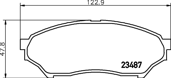 Brake Pad Set, disc brake (MDB1996)