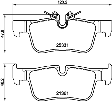 Brake Pad Set, disc brake (MDB3723)