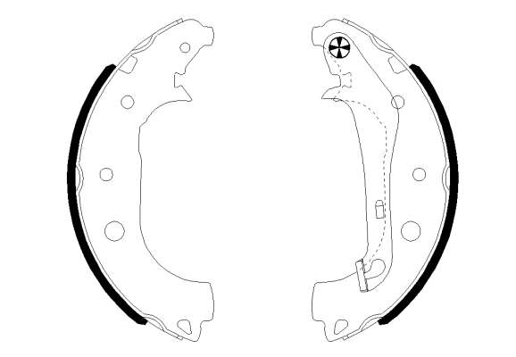 Brake Shoe Set (MFR733)